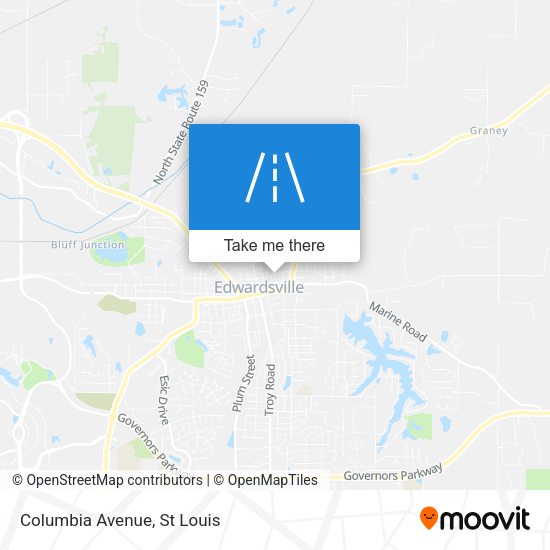 Mapa de Columbia Avenue