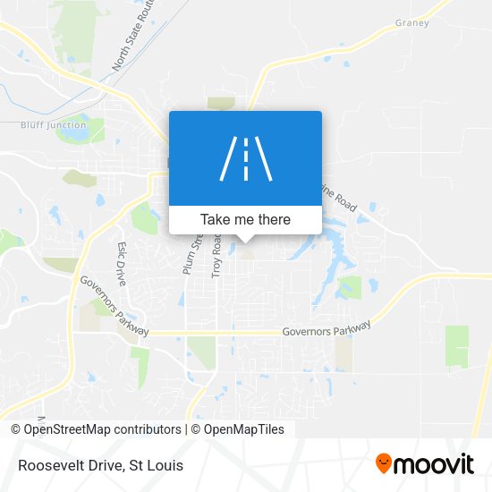 Mapa de Roosevelt Drive