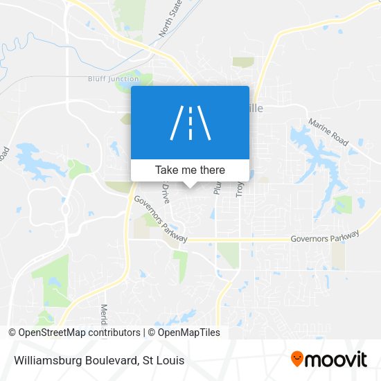 Mapa de Williamsburg Boulevard