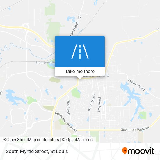 South Myrtle Street map