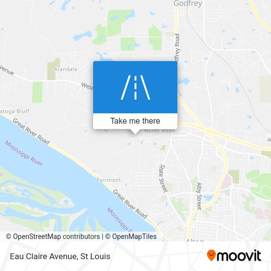 Eau Claire Avenue map