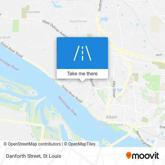 Danforth Street map