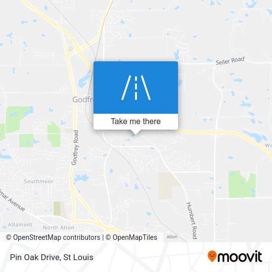 Pin Oak Drive map