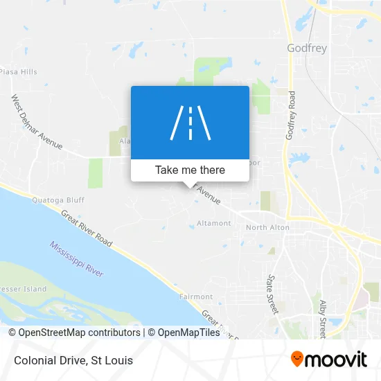 Colonial Drive map