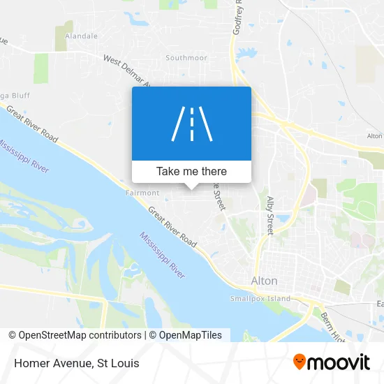 Homer Avenue map