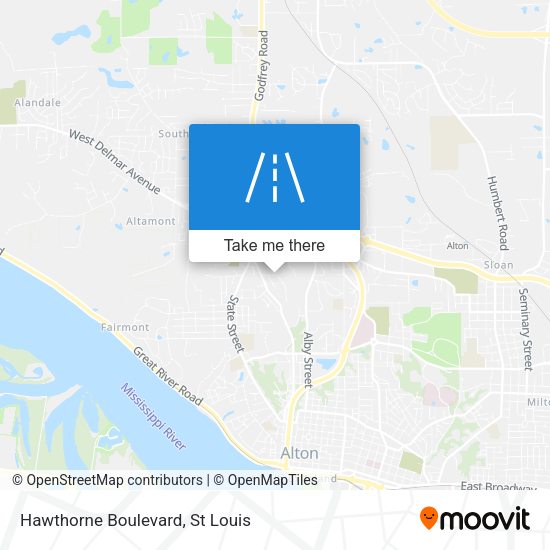 Hawthorne Boulevard map