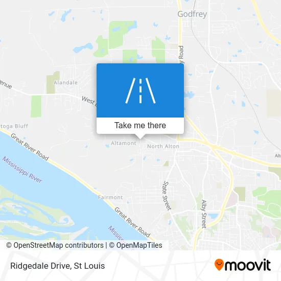 Ridgedale Drive map