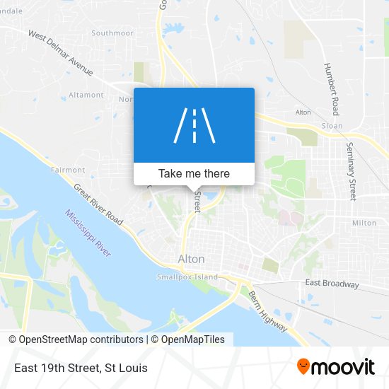 Mapa de East 19th Street