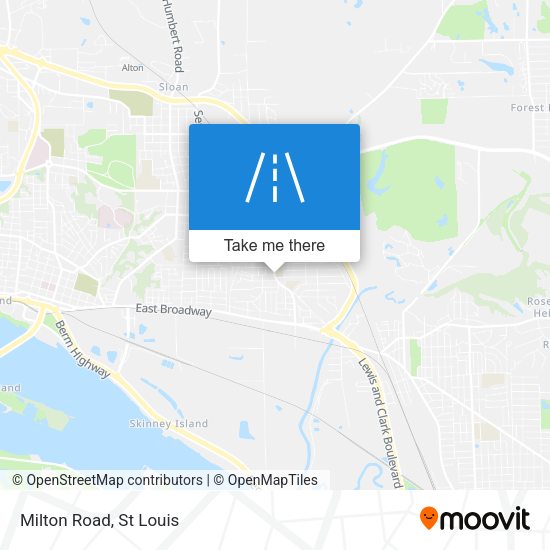 Milton Road map