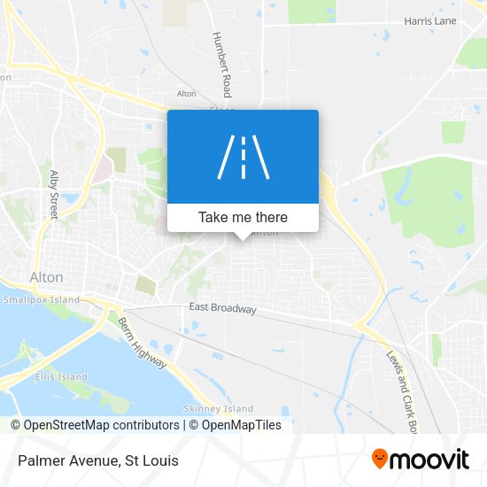 Mapa de Palmer Avenue