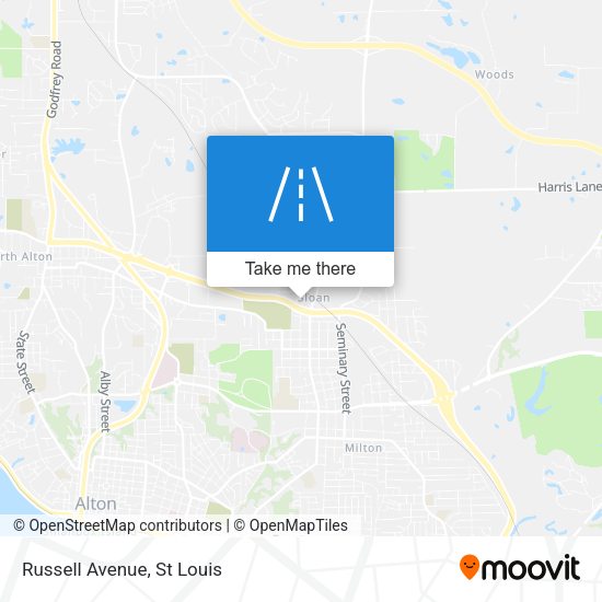 Mapa de Russell Avenue