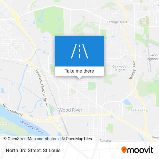 Mapa de North 3rd Street