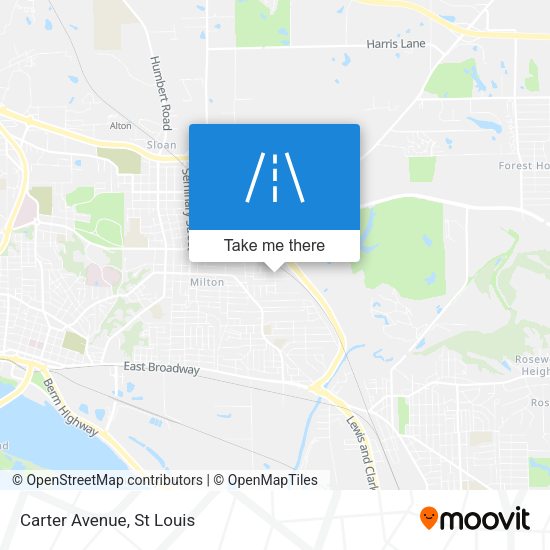 Mapa de Carter Avenue