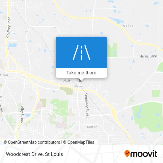 Mapa de Woodcrest Drive