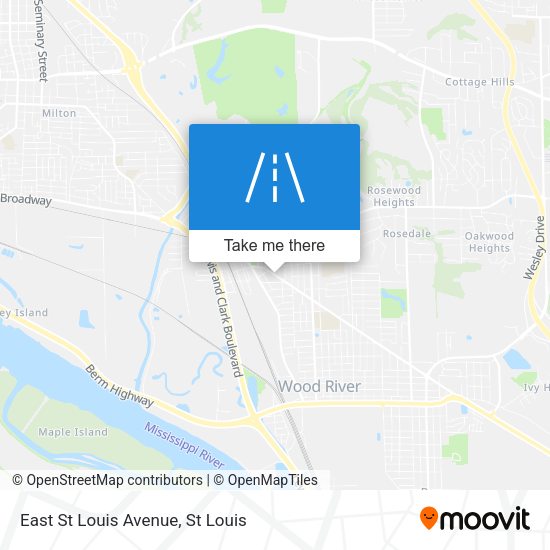 East St Louis Avenue map
