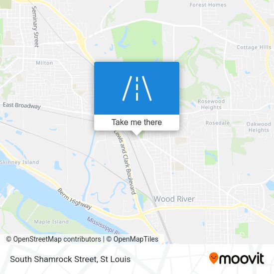 South Shamrock Street map