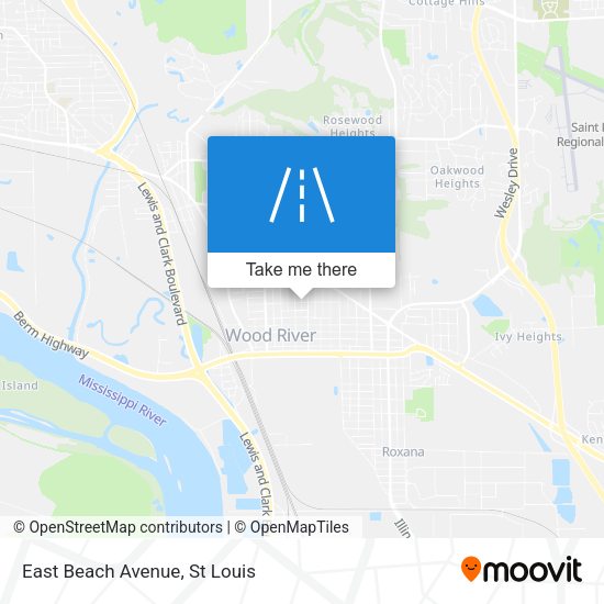Mapa de East Beach Avenue