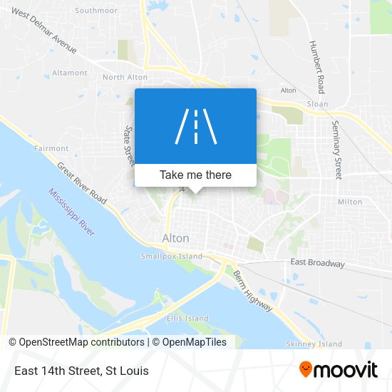 Mapa de East 14th Street