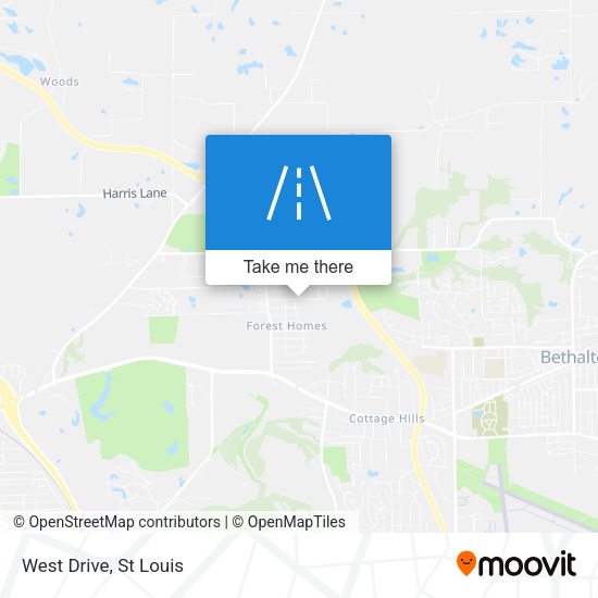 Mapa de West Drive