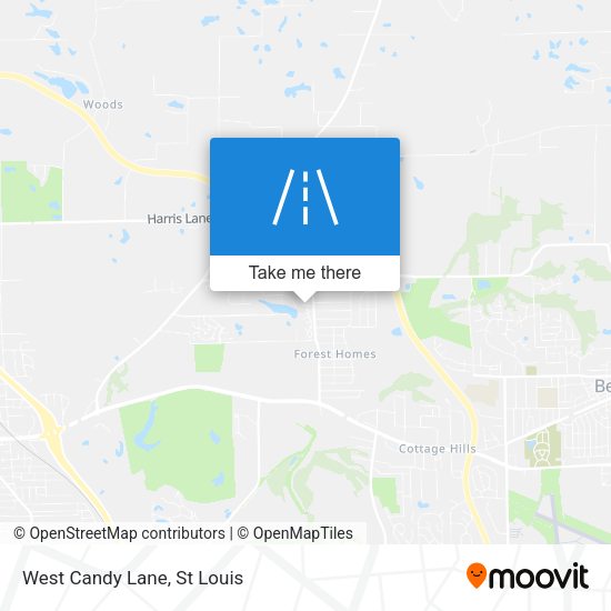 Mapa de West Candy Lane