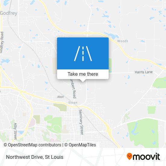 Mapa de Northwest Drive