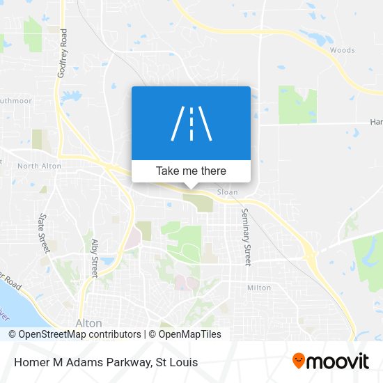Homer M Adams Parkway map