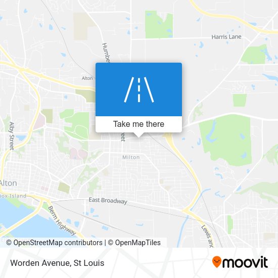 Mapa de Worden Avenue