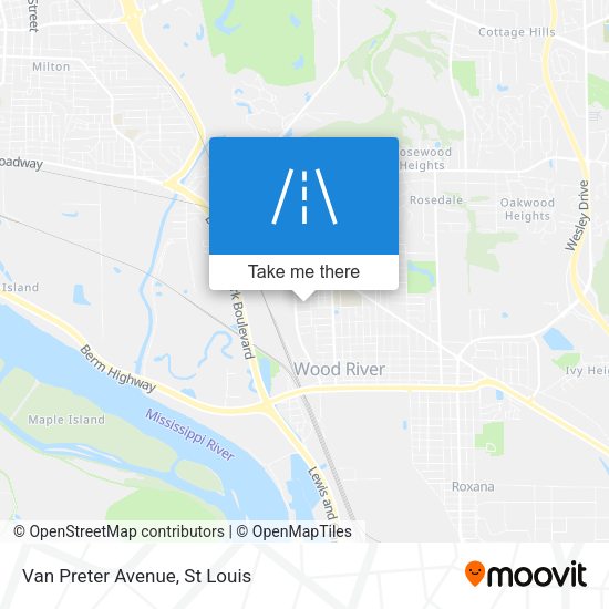Van Preter Avenue map