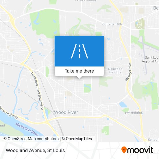 Woodland Avenue map