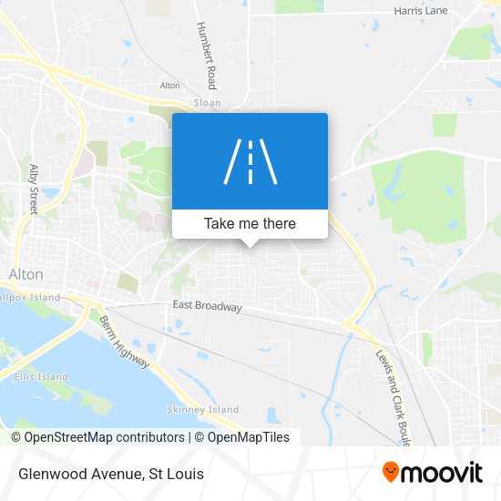 Mapa de Glenwood Avenue
