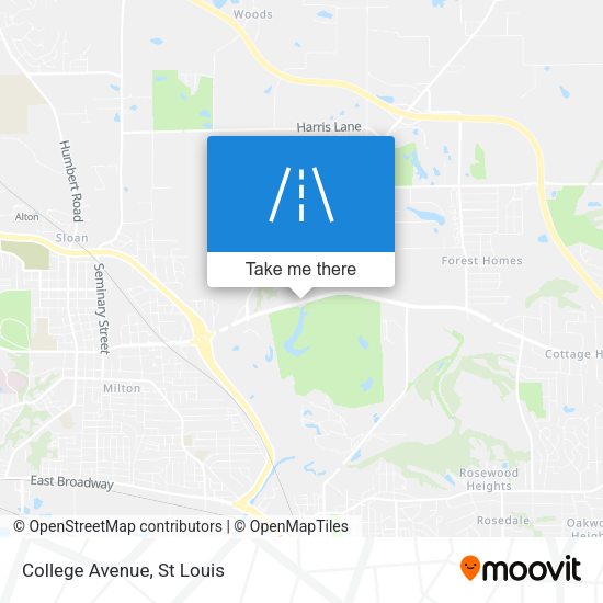 College Avenue map