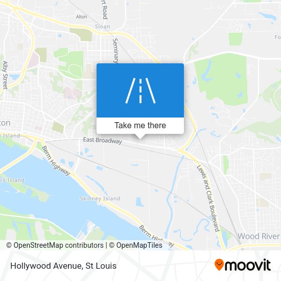 Hollywood Avenue map