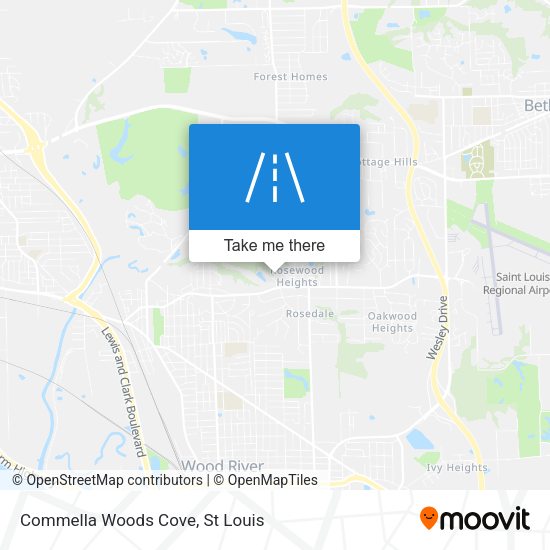 Mapa de Commella Woods Cove