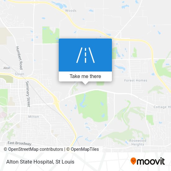 Alton State Hospital map