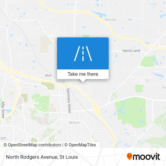 Mapa de North Rodgers Avenue
