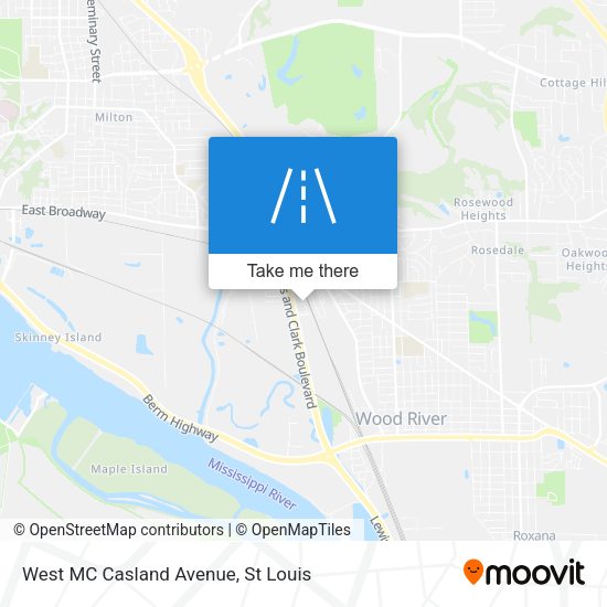 West MC Casland Avenue map