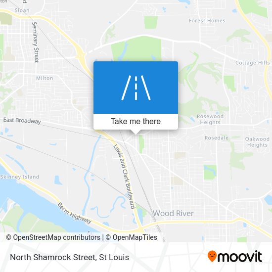 North Shamrock Street map