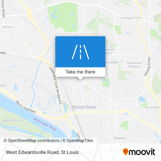 West Edwardsville Road map