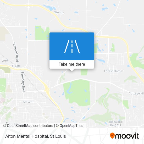 Alton Mental Hospital map