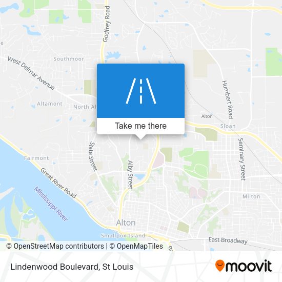 Mapa de Lindenwood Boulevard