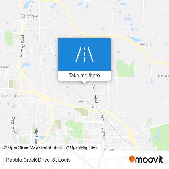 Mapa de Pebble Creek Drive