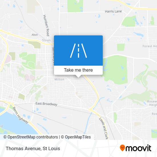 Thomas Avenue map