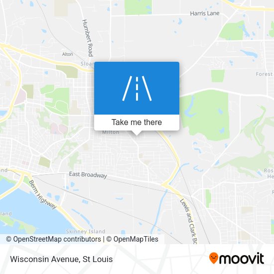 Wisconsin Avenue map