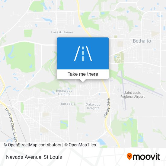 Nevada Avenue map