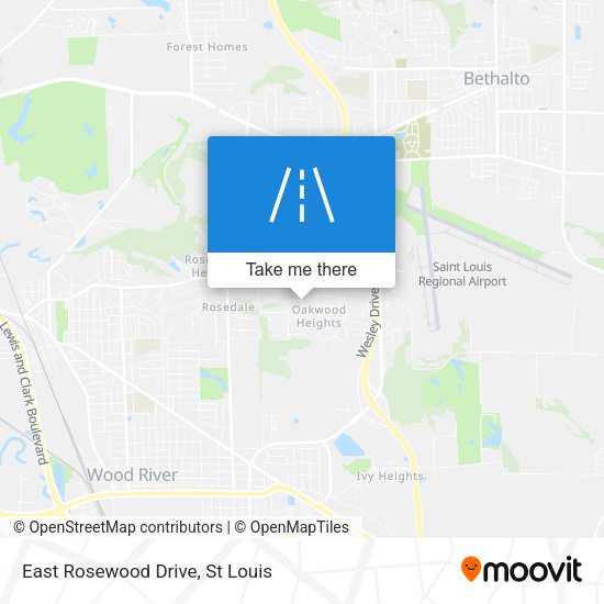 Mapa de East Rosewood Drive