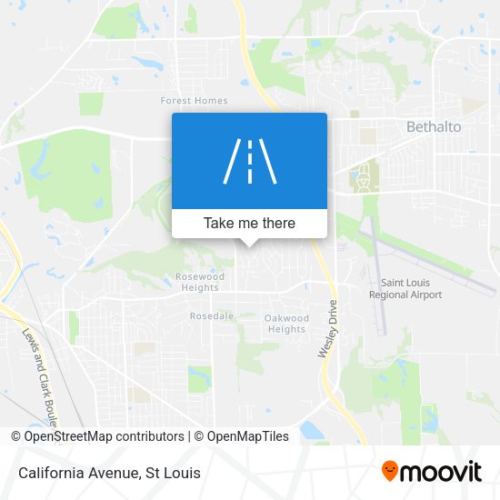 California Avenue map