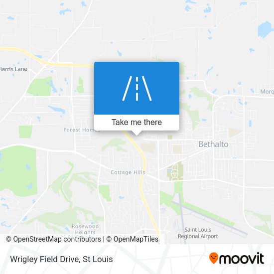 Mapa de Wrigley Field Drive