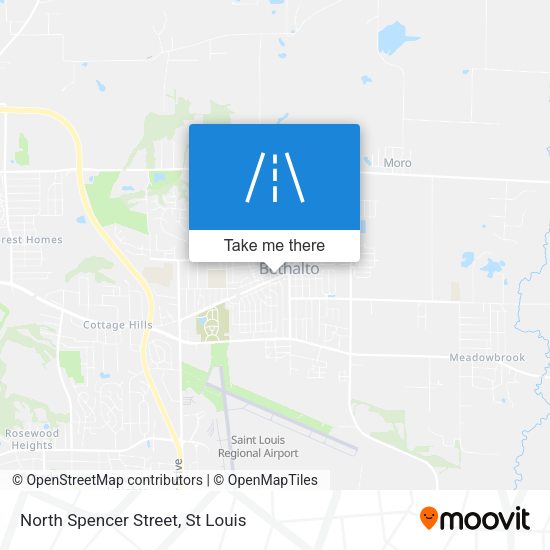 North Spencer Street map