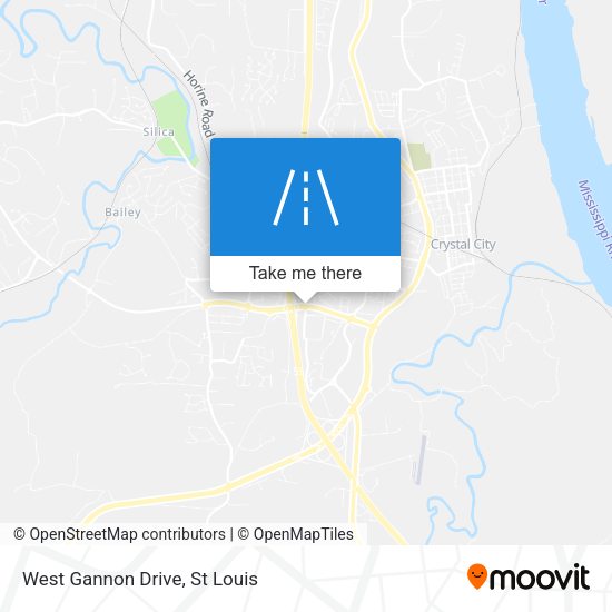West Gannon Drive map