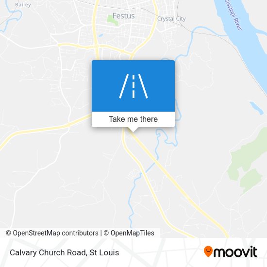 Calvary Church Road map